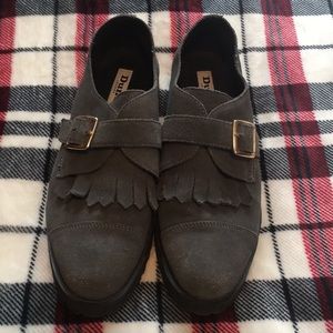 Dune London brand grey suede loafers